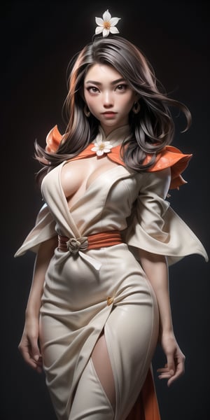 (full length shot: 1.5), high quality, photorealistic, raw photo, photo portrait of a beautiful woman, samurai, flower in hair, tight dress, deep neckline, size 3 breasts, sexy breasts, (white face), white eyes, eye arrows, gray hair, perfect lips, sakura, dynamic pose, masterpiece, highly detailed, high resolution, multicolor, dark background, flower stained glass, red stained glass, exposure blending, medium shot, bokeh (hdr: 1.4), high contrast, (cinematic, white and orange), (dim colors, wet colors, soothing tones: 1.3), Professional photography by Lee Jefferies.
perfect light