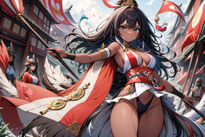 cenital plane, skin flag of Perú perfect and detail, person with the flag of Perú in the background, epic, Dark skin,
,SakayanagiArisu,Expressiveh,japanese_goddess