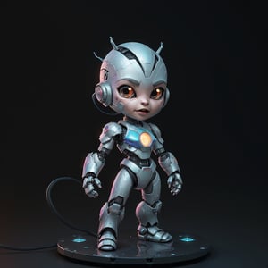 character, comic, fantasy robot, cute, chibi, heroic pose, backlit, simple background, ion flux, full body, 80s, 3d, realistic, depth of field, vray, xgen, closeup, centered, sub surface scattering, male, disney, pixar, panles, futuristic, neon, android