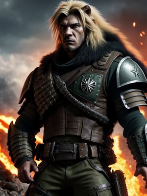 Mercenary Maximilion, is a lion of legendary status within The Vanguard Pack. Renowned for his remarkable skills and experience as a mercenary, he was enlisted as a valuable asset to the team. With a reputation for fearlessness and an unmatched aggression in battle, Merc Max strikes terror into the hearts of his enemies.

Having emerged victorious from countless wars and conflicts, Merc Max has amassed a long list of triumphs under his belt. His brave and courageous nature knows no bounds, as he fearlessly charges into the midst of the most perilous situations. He is unrelenting in his pursuit of victory, leaving no stone unturned to accomplish his objectives. (The Vanguard Pack)