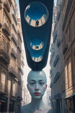 best photography, 8k award-winning photo natural lighting high definition a surreal world inspired by rené magritte and salvador dali