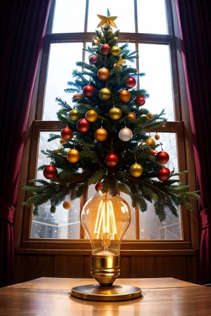 masterpiece,Christmas tree,cute light bulb,movie lighting,
Ultra high definition, ultra high resolution, visually Stunning,variety of colors,More Detail,High detailed,sntdrs
