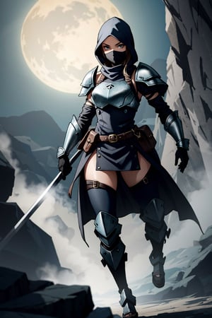 sole_female,ninja_armor,dark_dungeon,