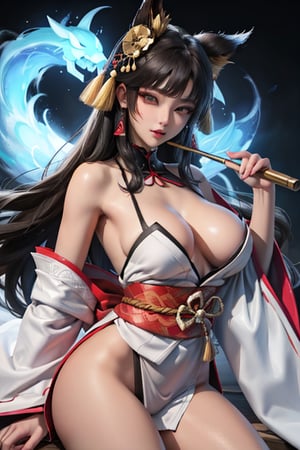 Kagura_mlbb, japanese_clothes_, japanese_umbrela, soryu maiden.