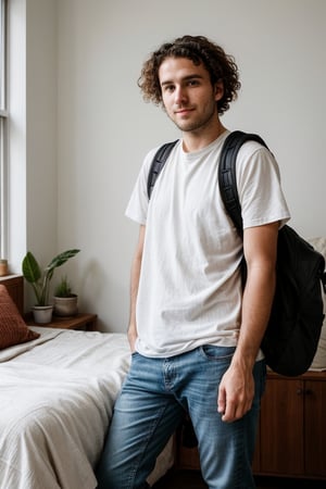 Lucas is a 28-year-old minimalist who works as a freelance writer. He has curly hair and a short beard, and wears a casual and comfortable style of clothing, with plain t-shirts, tight jeans, and sneakers. He lives in a small apartment in the city center, which he has furnished in a simple and functional way. Lucas is a passionate traveler and spends most of his free time exploring new places and cultures with a light backpack and only the essentials. She values ​​the freedom and flexibility that living with little gives her, and finds inspiration in the simplicity and beauty of minimalist living.