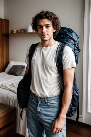 Lucas is a 28-year-old minimalist who works as a freelance writer. He has curly hair and a short beard, and wears a casual and comfortable style of clothing, with plain t-shirts, tight jeans, and sneakers. He lives in a small apartment in the city center, which he has furnished in a simple and functional way. Lucas is a passionate traveler and spends most of his free time exploring new places and cultures with a light backpack and only the essentials. She values ​​the freedom and flexibility that living with little gives her, and finds inspiration in the simplicity and beauty of minimalist living.