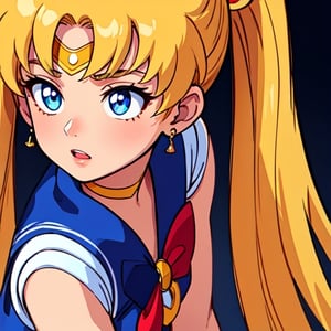 ((Masterpiece)), (Best Quality), (Ultra Detailed), ((Very Detailed)), 4K, (8K), Sailor Moon, Long Blonde Hair, Double Ponytail, Sailor Moon Aesthetics, Dream Core,