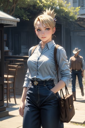 (Alone:1.5), (Solo:1.5), ((Cowboy shot:1.5)), realistic, masterpiece,best quality,High definition, (realistic lighting, sharp focus), high resolution,volumetric light, outdoors, dynamic pose, RH, a 25 years old woman, RH, 1girl, solo, looking at viewer, folded ponytail,  shy smile, dress, park, sunny, perfect quality, good quality, masterpiece, HDR, UHD, casual dress
