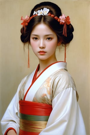 European-Chinese teen girl as a Maiko ~ Paul Peel ~ John Singer Sargent ~ Alexandre-Jacques Chantron ~ John William Godward ~ John William Waterhouse ~ Han-Wu Shen ~ Ishitaka Amano ~ Chakrapan Posayakrit ~ Kim Jung Gi ~ Kei Mieno ~ Ikushima Hiroshi ~ WLOP ~ William-Adolphe Bouguereau ~ Alphonse Mucha ~Luis Royo ~ Jock Sturges photography ~ Range Murata ~ David Hamilltonn photography ~ Stylish Woman Pop Art Illustration isolated on a transparent background, European-Japanese teen