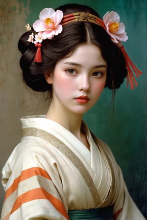 European teen girl as a Maiko ~ Paul Peel ~ John Singer Sargent ~ Alexandre-Jacques Chantron ~ John William Godward ~ John William Waterhouse ~ Han-Wu Shen ~ Ishitaka Amano ~ Chakrapan Posayakrit ~ Kim Jung Gi ~ Kei Mieno ~ Ikushima Hiroshi ~ WLOP ~ William-Adolphe Bouguereau ~ Alphonse Mucha ~Luis Royo ~ Jock Sturges photography ~ Range Murata ~ David Hamilltonn photography ~ Stylish Woman Pop Art Illustration isolated on a transparent background, European-Japanese teen