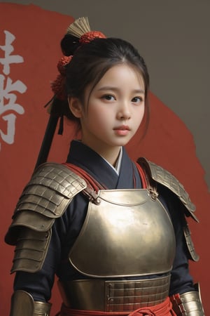 physically-based rendering, portrait, ultra-fine painting, extreme detail description, Akira Kurosawa's movie-style poster features a full-body shot of a 18-year-old European-Japanese girl, embodying the Shinobi of Japan's Warring States Period, An enigmatic female kunoichi, clad in ninja armor , This striking depiction, seemingly bursting with unspoken power, illustrates a fierce and formidable female warrior in the midst of battle. The image, likely a detailed painting, showcases the intensity of the female ninja's gaze and the intricate craftsmanship of his armor. Each intricately depicted detail mesmerizes the viewer, immersing them in the extraordinary skill and artistry captured in this remarkable,Ancient costume