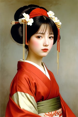 Attractive European teen girl as a Maiko ~ Paul Peel ~ John Singer Sargent ~ Alexandre-Jacques Chantron ~ John William Godward ~ John William Waterhouse ~ Han-Wu Shen ~ Ishitaka Amano ~ Chakrapan Posayakrit ~ Kim Jung Gi ~ Kei Mieno ~ Ikushima Hiroshi ~ WLOP ~ William-Adolphe Bouguereau ~ Alphonse Mucha ~Luis Royo ~ Jock Sturges photography ~ Range Murata ~ David Hamilltonn photography ~ Stylish Woman Pop Art Illustration isolated on a transparent background, European-Japanese teen