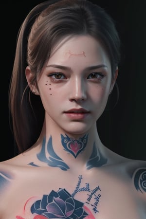 masterpiece, best quality, 1 boy, (colorful),(finaly detailed beautiful detailed face, gangster tatoo, looks like Image2Image, clothing), extremely detailed CG unity 8k wallpaper