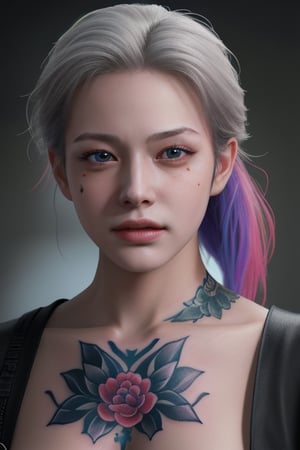 masterpiece, best quality, 1 boy, (colorful),(finaly detailed beautiful detailed face, gangster tatoo, looks like Image2Image, clothing), extremely detailed CG unity 8k wallpaper