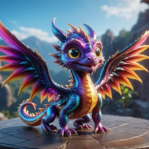 (((full_body shot))), solo, a ((cute dragon have pair of wings)), shiny big eye, cute_fangs, digital background, action_pose, holomashdragon, highly detailed, hyper realistic, with dramatic polarizing filter, vivid colors, sharp focus, HDR, UHD, 64K, remarkable color, ultra realistic,