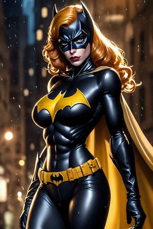 full body Photo Raw of sensual wet soapy nude Batgirl (Comics), super low-cut sexy costume showing body abs skin, sensual giant breasts, and huge hips look, camel toe parted lips. octane rendering, highly detailed, volumetric and dramatic lighting

 