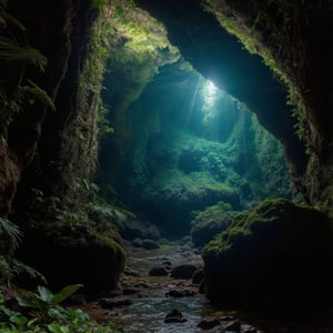 a mysterious island, lush tropical foliage, rocky cliffs, crashing waves, ancient ruins, glowing bioluminescent mushrooms, shimmering mist, moody lighting, dramatic shadows, vibrant colors, intricate details, (best quality,4k,8k,highres,masterpiece:1.2),ultra-detailed,(realistic,photorealistic,photo-realistic:1.37)