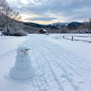 a snow-covered landscape, a beautiful winter scene, snowflakes falling, snow-covered trees, a frozen lake, a cozy cabin in the woods, people ice skating, snowman, warm lighting, soft pastel colors, serene and peaceful atmosphere, detailed and realistic, (best quality,4k,8k,highres,masterpiece:1.2),ultra-detailed,(realistic,photorealistic,photo-realistic:1.37),landscape,winter,snow,frozen,cabin,ice skating,snowman,warm lighting,soft pastel colors,serene