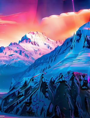 (surreal snow-capped mountains, dreamlike landscape, magical environment, mystical atmosphere, ethereal scenery, fantasy world, (dramatic lighting:1.2), (cinematic colors:1.2), (vibrant colors:1.2), (intricate details:1.25), (highly detailed:1.3), (photorealistic:1.4), (best quality,4k,8k,highres,masterpiece:1.2),ultra-detailed,(realistic,photorealistic,photo-realistic:1.37))