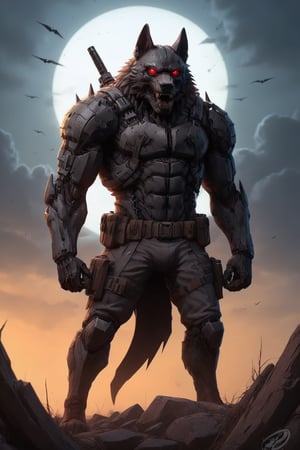 //quality
(((masterpiece))),best quality, full body portrait, solo character, german sheperd like, monster beast, terrifiying, menancing,  horror, scary,
//Character
masterpiece, masculine canine beast, bestial , animalistic,  claws, fangs, murderous,  looking down at viewer, menacing pose, about to attack, detailed hands, cybernetic implants, Giant Cyber-Dog Mutants
//Fashion
Cybernetic implants, laser rifle,
//Background 
research facility, a on black canvas in the style of guillem h. pongiluppi, abigail larson, ominous landscapes, john sloane ,yennefer ,YeiyeiArt,realhands,Style_SM,cyborg style,cyborg,cyb-3d-art,Cyber Warrior