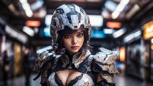 Super Sexy Superheroines, ultra-detailed, 
((High resolution)),((high detailed)), cowboy shot, photorealistic, masterpiece, official art, space battlefield background, blur backgound, raw photo, best quality, 8k resolution, 
sole_female, character focus, 24 years old, black hair, short hair, futuristic military armor, futuristic military armory girl, Sexy futuristic military armor suit, holding futuristic military gun, neon light futuristic military suit, beautiful eyes, (delicate face), perfect detail, perfect feet, sexy legs, medium breast, lots of exposed skin, full body, prepare to combat, ((futuristic full face helmet)), cleavage cutout, torn clothing, torn armor, ripped armor, damaged armor, dirty armor, wounded face, dirty face,
cinematic lighting, dark studio, ((hyper detailed face)),((hyper detailed eyes)),(((exposed thighs))), futuristic military armor, 
,mecha,perfecteyes