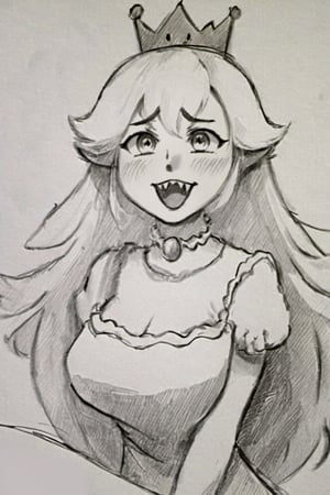 ((masterpiece,best quality)), pretty eyes, detailed face,
(Pencil_Sketch:1.2, messy lines, greyscale, traditional media, sketch), unfinished, hatching (texture) , ((masterpiece,best quality)), absurdres, , Boosette_Mario, 1girl, long hair, white hair, long white dress, ballroom dress, white gloves, solo, smiling, blushing, looking at viewer, cowboy shot,