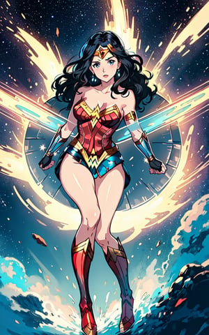 ((wonderwoman)) full body, nude, naked, masterpiece, best quality, jumping, action pose, spread legs, wavy hair, sexy, 4k, photo of  beautiful Gal Gadot style, Gal Gadot face, Gal gadot looks, masterpiece, medium size breast, black wavy hair, wide hips, thick thighs, spread legs, sexy, | wet, natural skin texture, soft cinematic light, elegant, (cinematic look), (saturated colors:1.1), | soft cinematic light, (detailed cloudscape:1.1), beautiful face, beautiful eyes, fantasy, | space background, stars, planets ,sexy body, toned muscles,  (long messy black iridescent hair:1.3), detailed skin texture, BREAK,  photorealistic, highly detailed, windblow, defocus photo, space background, galaxy, real life lighting, highlights, bright instagram LUT, ,deepthroat / cum / hands on another's head / pov hands / head grab,after sex, ,csr style,in a shower, , ,suspended congress