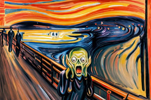 The Scream of Munch
,Leonardo style 