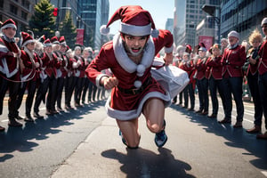 🏃🏽‍♂️💨12.16 daily theme:  Running on the Ground! 🏃🏽‍♂️💨
What if Santa decide to keep his feet on the ground this year?