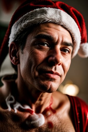 close-up of Santa's face right after ejaculation,,<lora:659111690174031528:1.0>