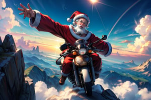 🌈🫧☀️12.15 daily theme:  Soaring in the sky!🌈🫧☀️
When Santa’s delivering gift, he’s busy exploring the romance of the skies!