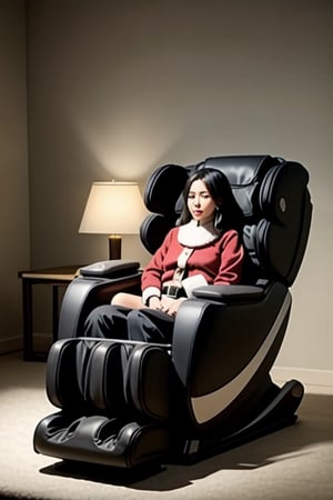  a massage chair with Santa,<lora:659111690174031528:1.0>