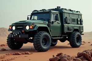 Sci-Fi Masterpiece, Sci-Fi weaponized truck,armored,awesome,CozySpookyStyle