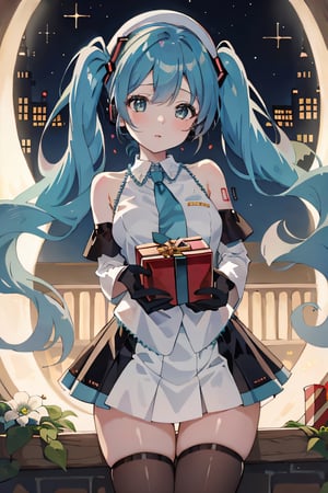 (masterpiece,best quality,ultra-detailed,8K,35mm film,),high detail, 
1 girl,  nsfw, from below,  night,  christmas custom,  bell,  christmas_clothes,  tree,  gift,  santa_hat,  santa_outfit,  candies,  candle,lisa,anzhcmiku,mikudef,Hatsune Miku
HATSUNE MIKU ,TWINTAILS