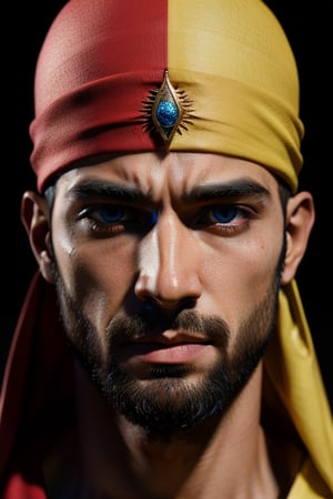 masterpiece,1 male, (colorful), (finely detailed beautiful eyes and detailed face) ,cinematic lighting, bust shot, extremely detailed CG unity 8k wallpaper, Muslim



