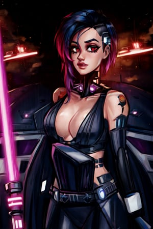 ,judyalvarez,sthoutfit, star wars, lightsaber, space, space ship, cyberpunk