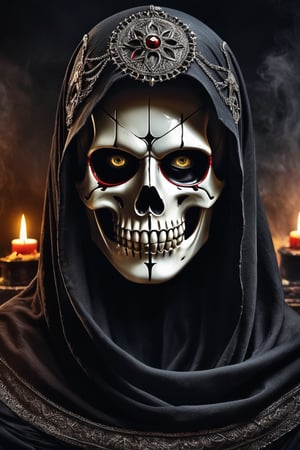 highly detailed, best quality, masterpiece, harmonic, natural, artistic, Real terror is not the sight of death, it is the fear of death. What is the fear of death? Terror of the unknown. Is it these eyes you peer into? No, I am not the unknown. You and I are closer than you think