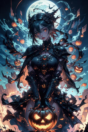 1girl, AgoonGirl, High detailed, , (xx)1girl, masterpiece, best quality, 8K, highres, absurdres:1.2, masterpiece, best quality, ultra-detailed, illustration,halloweentech ,1 girl,fitness,solo, look at viewer, huge ice, blue background,elaina \(majo no tabitabi\),midjourney