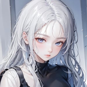 1girl, AgoonGirl, High detailed, , (xx)1girl, masterpiece, best quality, 8K, highres, absurdres:1.2, masterpiece, best quality, ultra-detailed, illustration,1 girl,SharpEyess, 1girl,portrait,from above,white hair,red eyes,heterochromia
,AgoonGirl,