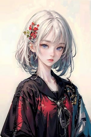 1girl, AgoonGirl, High detailed, , (xx)1girl, masterpiece, best quality, 8K, highres, absurdres:1.2, masterpiece, best quality, ultra-detailed, illustration,1 girl,SharpEyess, 1girl,portrait,from above,white hair,red eyes,heterochromia
,AgoonGirl,ZGirl