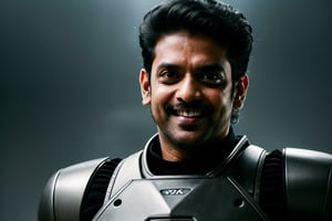 senior actor,Actor vikram as a robot, angry smile