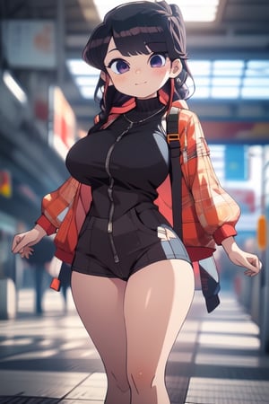 beautiful young loli, big breasts, big thighs, beatiful body, light-eyed, cute, 3d pixar style, midjourney, ShokoKomidef