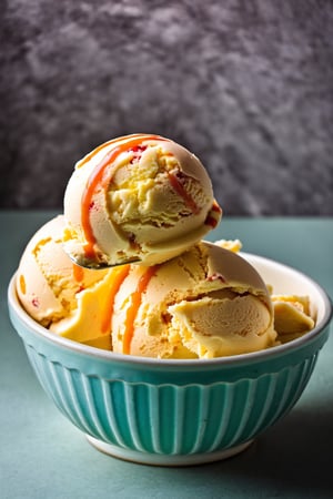 scoop of icecream in the bowl