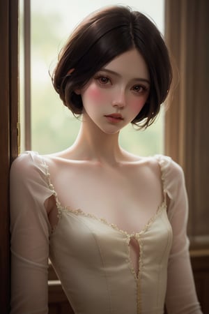 editorial photography,super detailed background,Super realistic,double exposure,depth of field,doll vibes,soft focus tone,narrative scene,skinny,rough ceramic android,cinematic pose,modern style,pure,