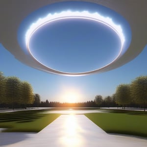 Create a captivating and realistic depiction of a mesmerizing radiating light vortex originating from a single focal point and expanding outward in a circular, organic motion. Render the scene with meticulous attention to detail, focusing on achieving a lifelike and down-to-earth representation.

Emphasize the natural qualities of the light as it emanates from the center, making it appear warm and inviting. Capture the play of light on surrounding objects, gently illuminating them and casting subtle shadows.

Highlight the slightly irregular and not entirely uniformed light waves that comprise the vortex, lending an authentic and organic feel to the scene. These waves should exhibit subtle variations in intensity and color, adding to the realism.

Employ advanced lighting techniques to ensure that the vortex blends seamlessly with the environment, using soft gradients and careful shading to create a harmonious and convincing effect.

Utilize a balanced color palette that complements the surrounding elements and contributes to the realism of the scene. The overall ambiance should be inviting and serene, evoking a sense of wonder and tranquility.