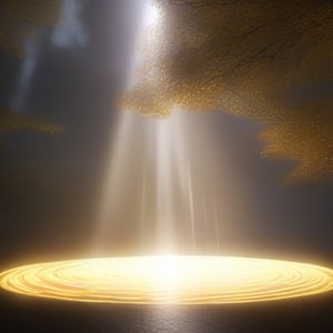 Create a captivating and realistic depiction of a mesmerizing radiating light vortex originating from a single focal point and expanding outward in a circular, organic motion. Render the scene with meticulous attention to detail, focusing on achieving a lifelike and down-to-earth representation.

Emphasize the natural qualities of the light as it emanates from the center, making it appear warm and inviting. Capture the play of light on surrounding objects, gently illuminating them and casting subtle shadows.

Highlight the slightly irregular and not entirely uniformed light waves that comprise the vortex, lending an authentic and organic feel to the scene. These waves should exhibit subtle variations in intensity and color, adding to the realism.

Employ advanced lighting techniques to ensure that the vortex blends seamlessly with the environment, using soft gradients and careful shading to create a harmonious and convincing effect.

Utilize a balanced color palette that complements the surrounding elements and contributes to the realism of the scene. The overall ambiance should be inviting and serene, evoking a sense of wonder and tranquility.