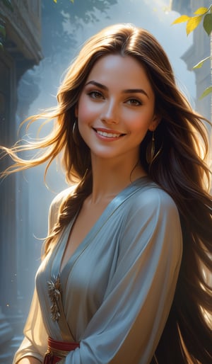free pencil drawings,in the style of beautiful women,smile, long flowing hair, magali villeneuve,vicente romero redondo,raw character,thiago valdi,light gray and light black,comic book-like,, ultra quality, ultra detailed, intricate details, 8k, hdr, rim light, ambient lighting, Bokeh, tilt-shift, by greg rutkowski and magali Villeneuve, mdjrny-v4 style, (foggy background, epic realistic, rutkowski, hdr, intricate details, hyperdetailed, cinematic, rim light, muted colors:1.2), modelshoot style, (extremely detailed CG unity 8k wallpaper), professional majestic oil painting by Ed Blinkey, Atey Ghailan, Studio Ghibli, by Jeremy Mann, Greg Manchess, Antonio Moro, trending on ArtStation, trending on CGSociety, Intricate, High Detail, Sharp focus, dramatic, photorealistic painting art by midjourney and greg rutkowski,fflixmj6,emo