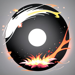 circle rounded avatar frame, in flame, electric, lightnig, ultra detailed, intricate, white background, simple background,circleframe,in ciberpank