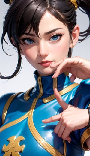 ((masterpiece, best quality)), chun li, sexy, curvy body, detailed face, perfect eyes, detailed hands, street fighter, light contour, rtx reflections, mix of fantasy and realism. elements, big_boobs,  vibrant manga, uhd image, crystal clear translucency, vibrant illustrations
