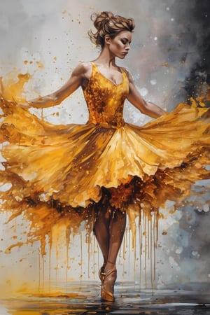 Epic splatter art, alcohol ink, ballet dancer, divine proportion, intricate, cinematic, stunning, highly detailed, 8k, dehazed, atmospheric, hyper-detailed, fantasy realism, sharp focus, hdr, chiaroscuro, mysterious, filigree, luminescent, backlit bezel, golden hour, golden ratio, ideal composition, complex background,photo r3al